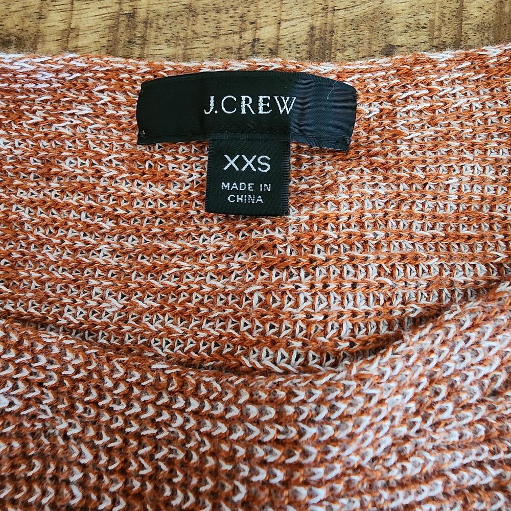 J. CREW Rust Orange Knit Sweater Size XXS - Picture 5 of 8